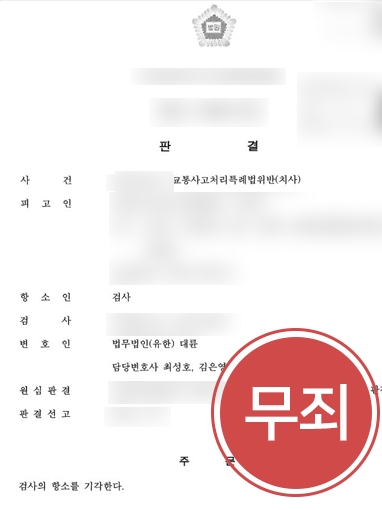 교통사망사고 | 대륜, 교통사망사고 낸 의뢰인 도와 무죄 이끌어