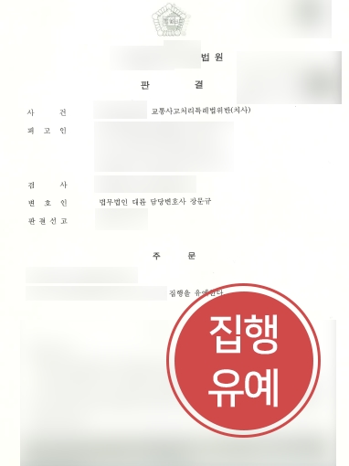 교통사망사고 사례 | 교통사망사고 낸 의뢰인, 교통사고변호사 조력 받아 집행유예 