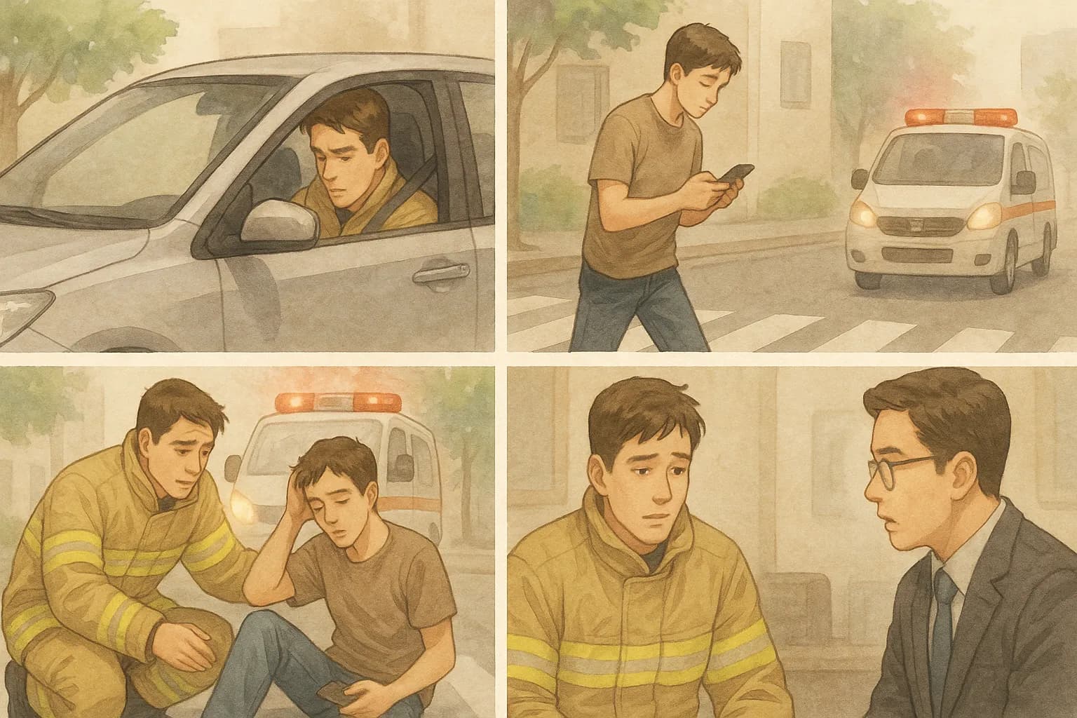 교통사고처리특례법위반 치상 혐의 업무상과실치상 사건