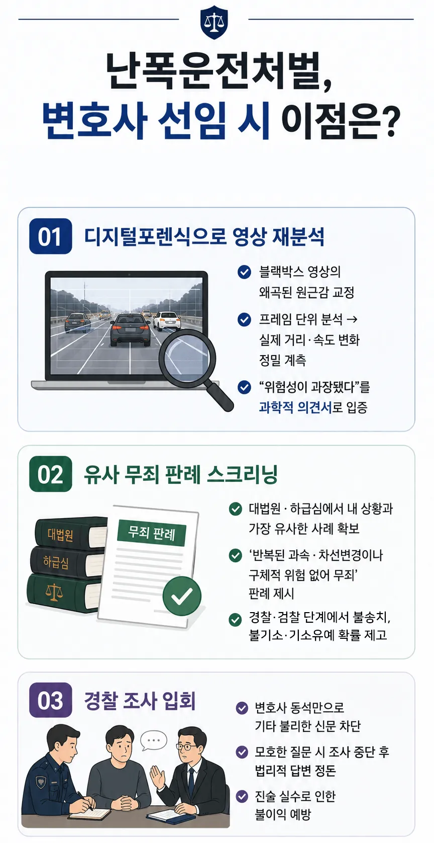 난폭운전처벌 교통사고전문변호사 선임 이점