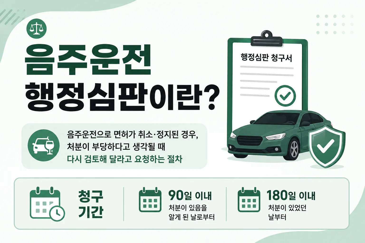 음주운전행정심판 개념 법률정보로 확인하기